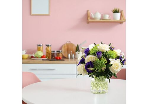 Lovely Lilac & Lime Bunch kitchen