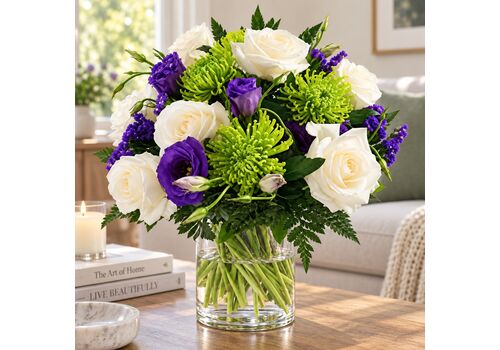 Lovely lilac and lime flowers
