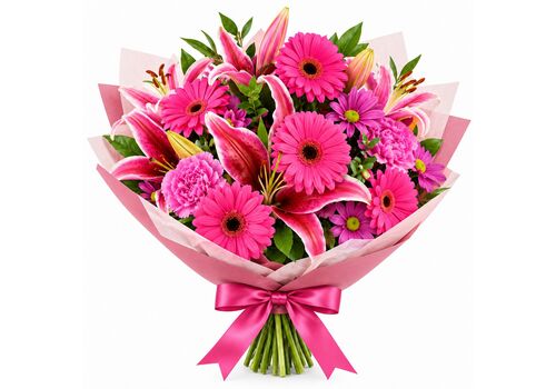 Pretty mix of light and dark pink flowers