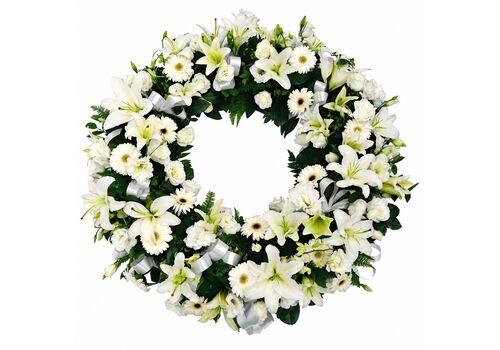 white wreath