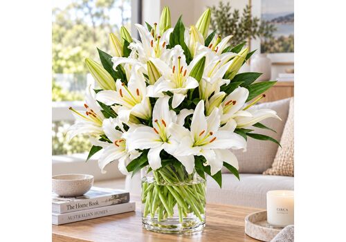 oriental lilies in a bunch ideal for a vase